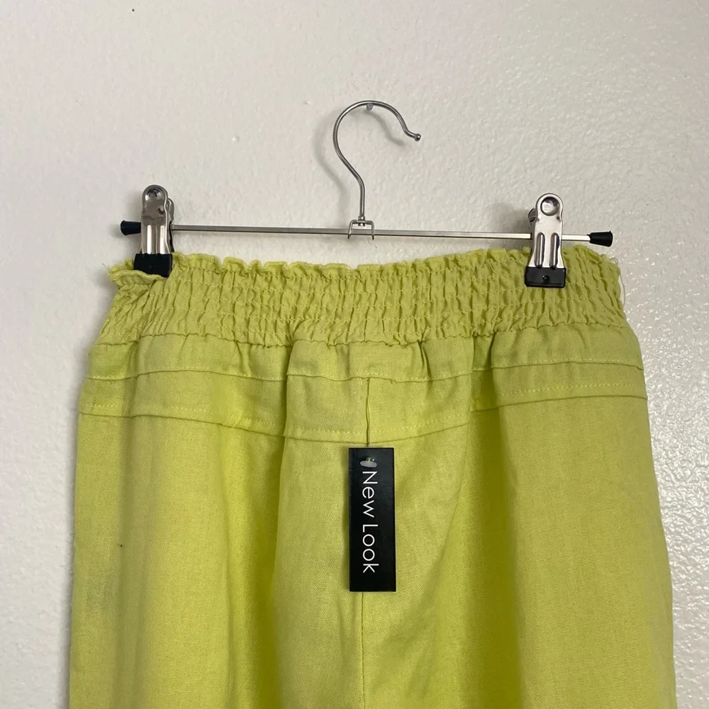New Look Lime Green Wide Leg Pants - Picture 10 of 14